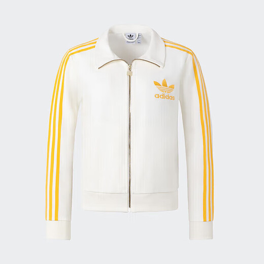阿迪达斯 （adidas）三叶草夹克女2025夏季新款潮流时尚大logo梭织翻领外套 JZ4337 L