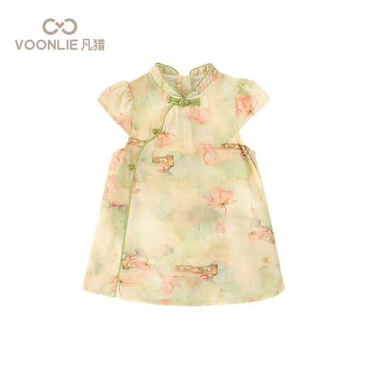 
Fanhunting girls cheongsam dress summer clothes baby Chinese style Hanfu princess dress one year old baby dress summer