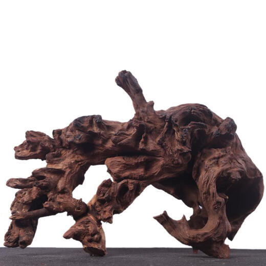 Fish tank landscaping decoration sunken wood natural dead wood tree root ornament turtle avoids purple teak stump grass tank South American tank dark brown 1048