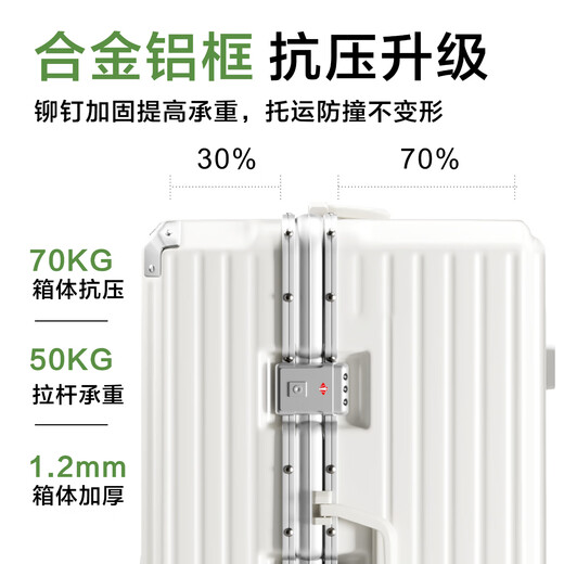 Huatong Gran capacidad Malima de 28 pulgadas de 28 pulgadas Marco de aluminio multifuncional El cuadro de contraseña de alumno 37 Abierto en la maleta Sky y duradero Sky Black-Hook + Cup Suporter + Puerto de carga 36 pulgadas [Necesidad de registrarse] Estudiar en el extranjero, mudarse a casa, mudarse a casa