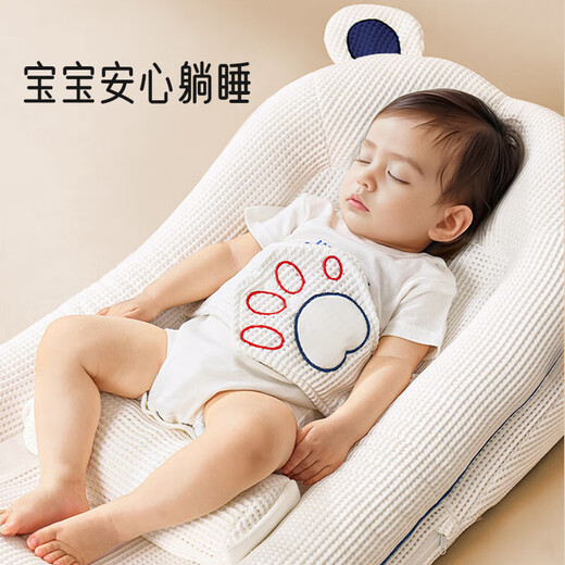 爱宝适婴儿斜坡枕床中床防宝宝吐新生儿喂奶0-3岁可调节哺乳趴睡宝宝枕 豪华版 斜坡枕+腿托