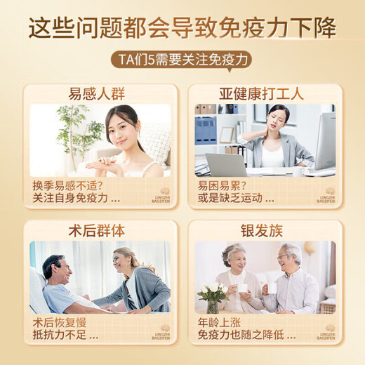 北京同仁堂破壁灵芝孢子粉长白山灵芝粉增强免疫手术后恢复营养品滋补品送礼 1盒30g