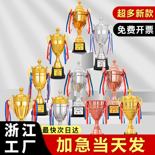 Trophée Shantou Linnun Metal personnalisé Créatif Creative Medal's Basketball Football Competition Étudiant Trophée des jeux de sports de maternelle Personnalisé 9902 Large taille