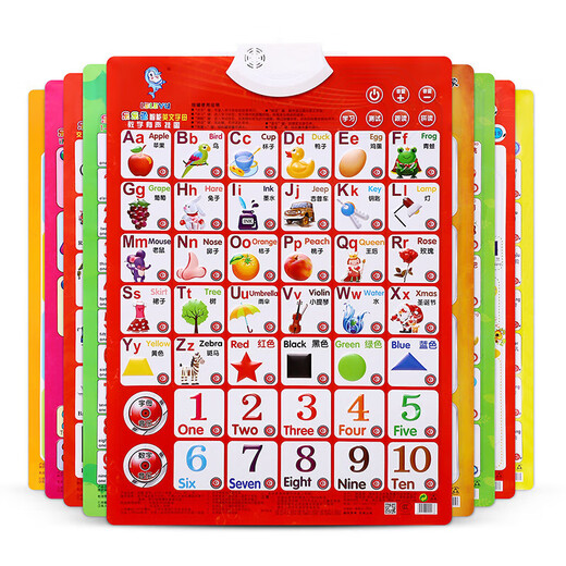 Konvexe und konkave Audio-Wandtafel für Kinder, kognitive Früherziehungsspielzeuge, Pinyin-Zahlen 1–100, Lernpunkt, Lesemaschine, Alphabet, Früherziehung, Lernen von Mathematik (kostenloser Batteriehaken)
