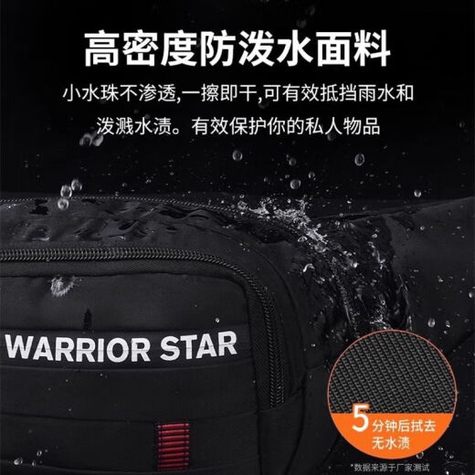 Bolsa de cintura para teléfonos móviles Huili para hombres que trabajan en el sitio de construcción impermeable en espesas de la billetera de desgaste al aire libre Bolsa cruzada multifunción multifunción para hombres negros