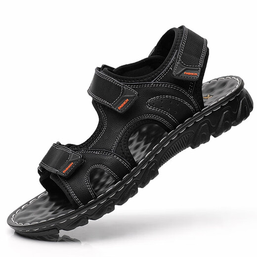 
MAGIOPY high-end brand men's shoes casual sandals men's summer new middle-aged fashion versatile open-toe beach shoes men's black 41