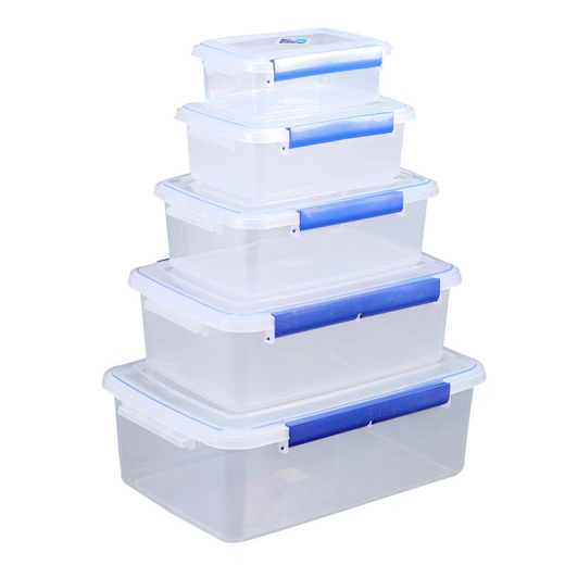 
Yonghuan large capacity rectangular kitchen commercial fresh storage box plastic storage box refrigerator special food grade transparent and dense 9928 label model without snap 29L