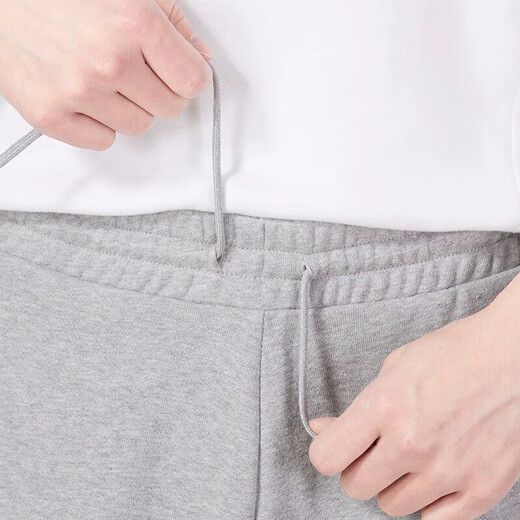 
Adidas knitted shorts men's summer gray sports pants basketball big logo pure cotton five-point pants beach pants IC9756 / cotton polyester S 120-135Jin [Jin equals 0.5 kg]
