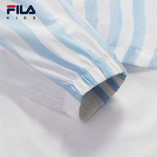 FILA Children's Sun Protection Clothing 2025 Autumn New Boys Loose Hooded Woven Jacket Full Print One-ZA 120