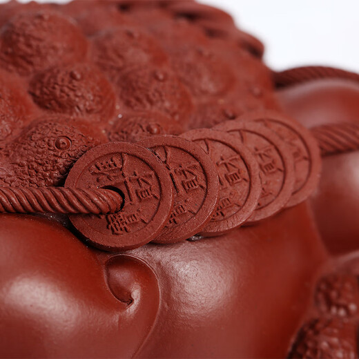 Gold inlaid jade tea pet ornaments, handmade household tea ceremony accessories, toad tea pet, purple sand golden toad, tea table, tea room, tea toy, tea set F Dahongpao golden toad