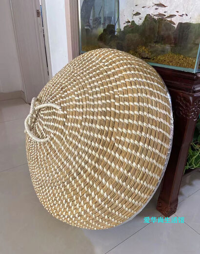 
Household high-arch handmade reed grass weaving six, seven, eight seal iron pot, wood pot, steaming pot, hot pot, stove, fish table, straw hat cover, 7374cm unpacked