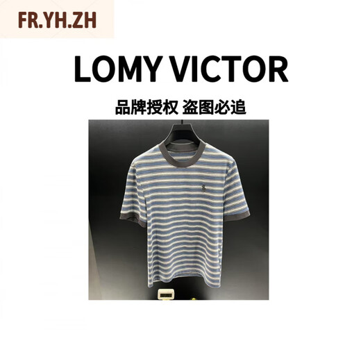 Fr.yh.zhlomy Victor Station européenne Top Luxury Summer Nouveau T-shirt NZN1396 Stripe XL [130-150]