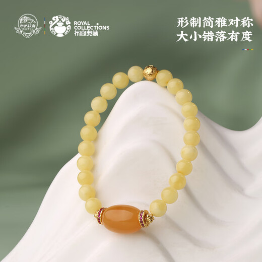 Potala Palace Beeswax 925 Anemone Flower Two Worlds Happy Bracelet Six-Word Mantra Aquamarine Bracelet for Girlfriend Birthday Gift