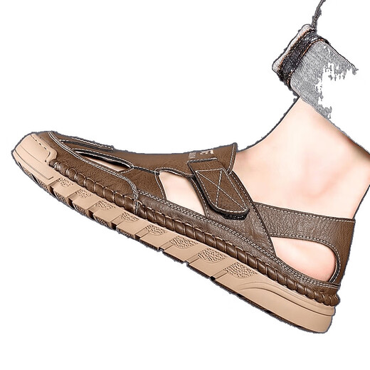 Heyu 2025 Summer versátiles de dopamina Sandalias Sandalias de dedo suave para hombres IMITA