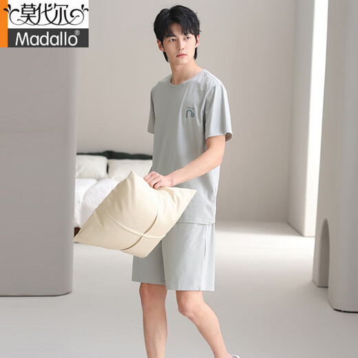 Pajamas modales de hombre de verano Summer de manga corta Set 2025 El nuevo traje de casa de verano de algodón puede estar al aire libre 6630 L