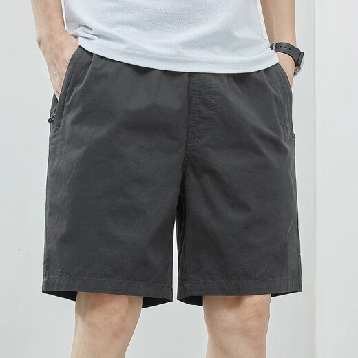 Woodpecker (TUCANO) shorts men's summer thin pure cotton mid-pants large size loose casual dark blue trend 5 minutes extra five-point pants FJNA1-47-9215 dark blue 4XL [200-230Jin[Jin equals 0.5 kg]]