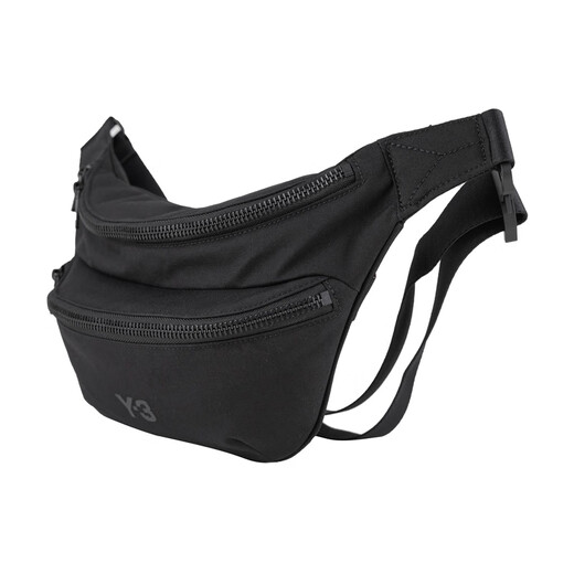 Y-3 Taillenbeutel, klassisches Brief Logo Reißverschluss Tailentasche für Männer und Frauen (neu 2025) Y3JW6221Bew (BLK) F.