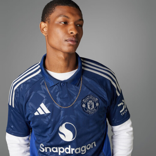 Adidas Manchester United Fan Edition Away Football Complete Crowneed Jersey Men's Summer's Adidas официально IU1390 Deep Indigo 4xl