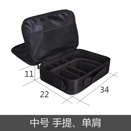 Shantou Lincun fishing gear storage bag multi-functional storage box fishing supplies equipment bag fishing tool box accessories box collection extra large three-layer 40*29*14