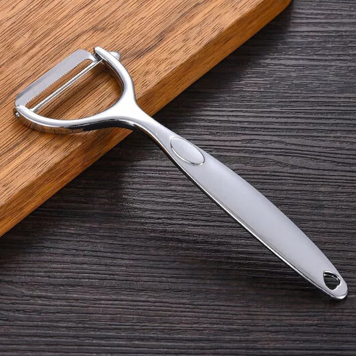
Sauce German stainless steel paring knife potato peeling artifact apple melon padding kitchen fruit household multi-functional scraper thickened paring knife [flat peeling blade style]