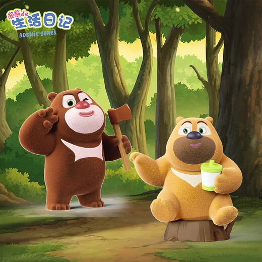 KKV authentic Bear Haunted Bear's Life Diary series mini blind box doll desktop decoration cute toy gift, 1 piece randomly sent (if you need the number of end boxes, take 18 pieces), no reason to return or refund after opening.