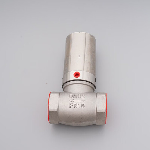 Q22HD stainless steel T-shaped angle seat valve pneumatic shut-off valve/vacuum shut-off valve compact vacuum valve DN15250 DN65 2.5 inch T-shaped normally closed