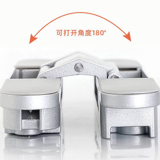 XMSJ忆隐形门合页隐形暗门铰链暗藏三维可调十字木门外开隐藏门合页 锌合金黑银色FT-9905静音锁体 三维隐藏铰链(单只价)