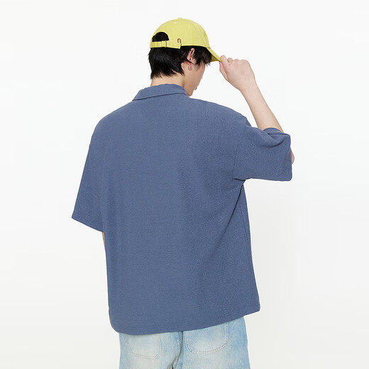 古由卡（GUUKA）情侣装t恤潮牌短袖男士衣服夏季2025新款休闲大码宽松五分半截袖 中灰色F6625 M