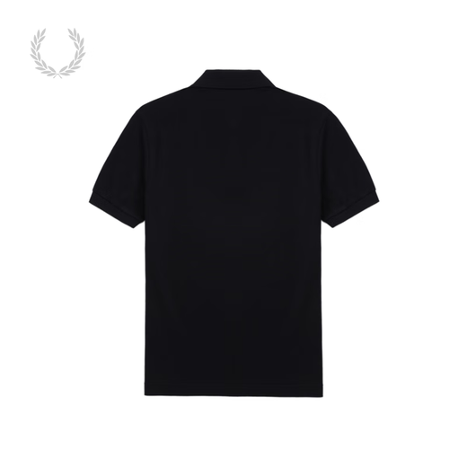 Polo décontracté de Fred Perry Men's Casual 2025 Revers d'été Double rayé Edge Oreille Broided Broidered Sleeve M9905 NYX / Navy Blue M