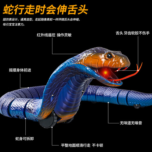 简轮仿真遥控蛇恐龙爬行动物吓人昆虫整蛊恶搞解压电动3男孩6玩具 经典版-遥控瓢虫红色款9922+螺 官方标配