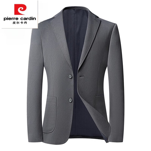 皮尔卡丹（pierre cardin）商务薄款透气西服春夏男士爸爸西装外套 9928蓝色 M 170/100-120斤