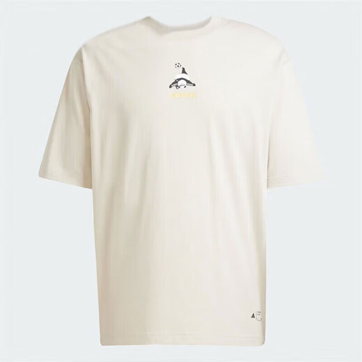 Adidas (adidas) Männer und Frauen kurzärmelig 2025 Sommer New Panda Panda Print chinesischer Sport und ungezwungenes atmungsaktives T-Shirt JZ3271 XS