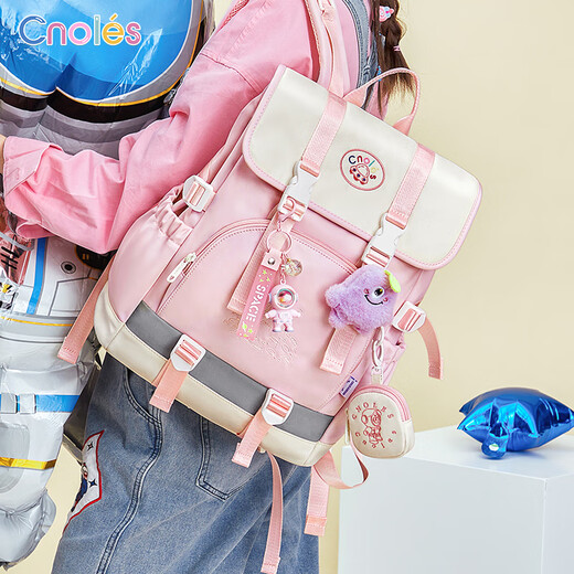 Cnoles Cnoles Sac à dos astronaute pour les femmes 2025 Nouvelle école d'étudiant sac à lycée Girls de haute valeur Sac à dos Light Cardamom Powder