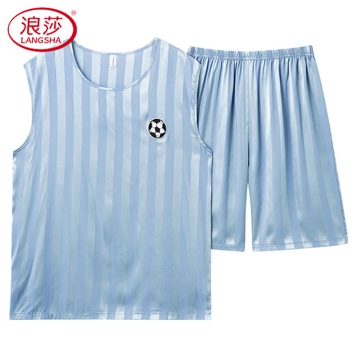 Langsha (Langsha) Herren-Pyjama, Männer für die Kinder der Kinder für Kinder im Sommer-Seiden.