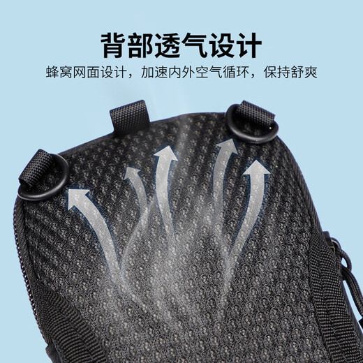 Zailu's new women's running portable arm bag, multi-functional men's sports mobile phone bag, fitness equipment large-capacity wrist bag, multi-functional upgraded black two-layer * free arm