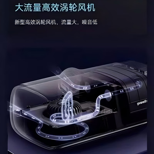 鱼跃呼吸机打呼噜家用老人睡眠呼吸暂停智能全自动新一代呼吸机YH690F YH-690F【三代高端旗舰】