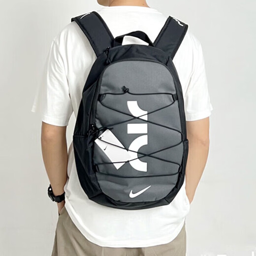 NIKE户外登山运动背包旅行双肩包学生书包休闲电脑包 黑灰色/DV6246-010 49*34*14厘米 男女同款正品