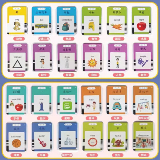 [Upgrade] Tang Poetry Chinese and English Audio-literacy card enlightenment early education learning machine educational children's toys 510 content AB box card