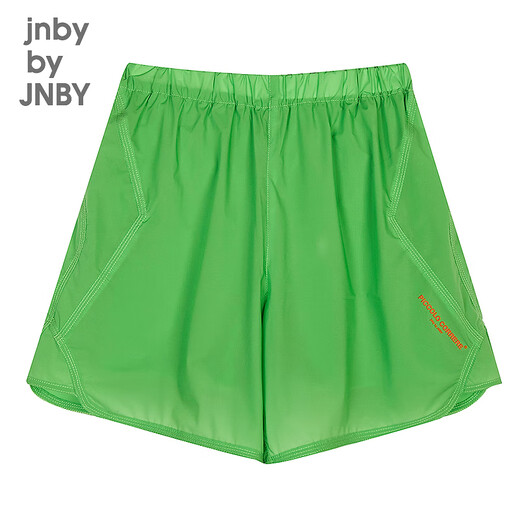 Jnby por Jnby [Serie Sports] New Jiangnan Buddies Ropa para niños pantalones cortos 25 niños y niñas de verano 1P4E12140 338/Green fluorescente 100 cm