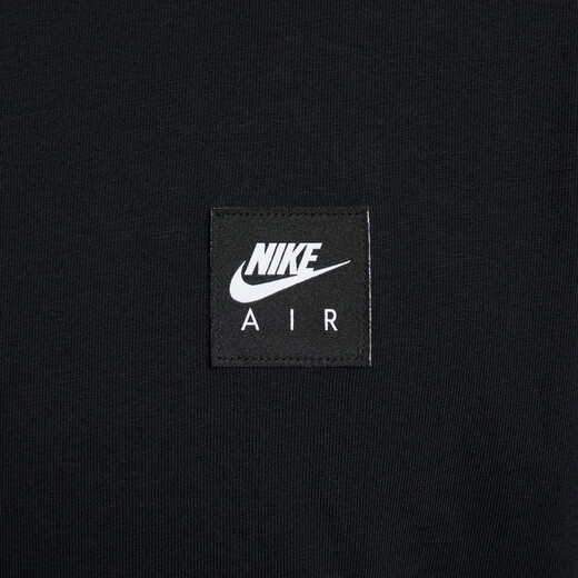 Camiseta suelta de Nike Men's para otoño nuevo algodón suave y confortable Nike Air HQ9249 010 Negro 3xl