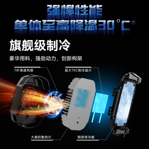 VEZO【真结冰】手机散热器半导体制冷直播降温吃鸡神器王者荣耀适用苹果小米华为黑鲨红魔冰封背夹 2