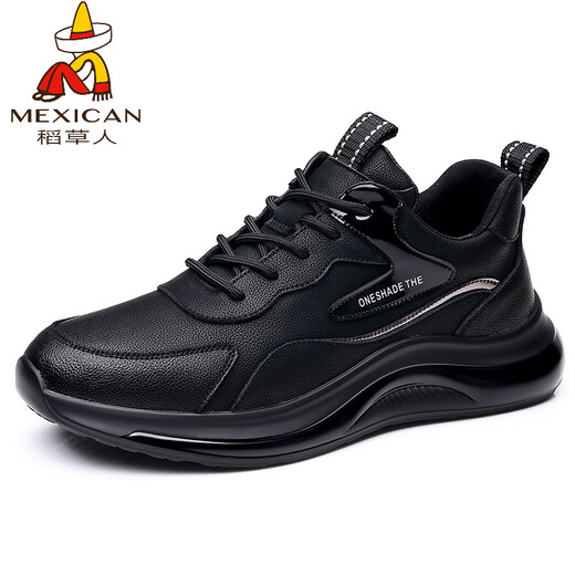 
Scarecrow (MEXICAN) lightweight, breathable, odor-proof, waterproof, and anti-slip work shoes, soft leather sports and casual shoes for work men's shoes, large size 4546 9901 black 39