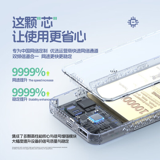 梵零2025款移动网络随身wifi无线网络wi-fi6无限千兆网卡穿墙王随行车载全国通流量无线路由器宽带5Ghz 全网通宗师版10000毫安-免费试用/终身质保