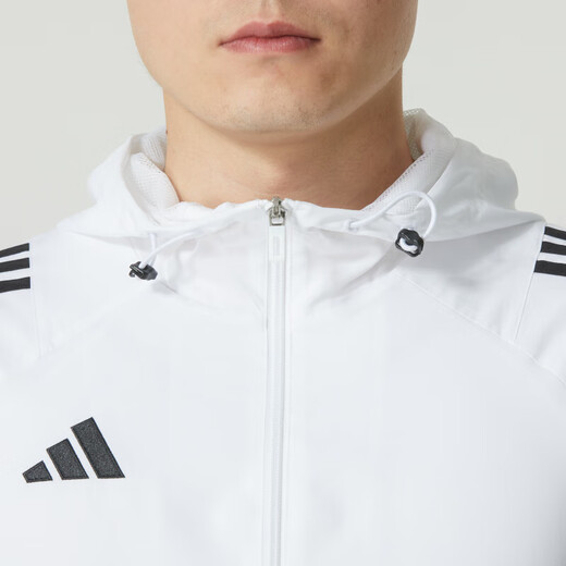 Adidas Herren Sportanzug 25 Frühling Neue gewebte winddichte Kapuzejacke Jacke Loose Modeable Hose zweiteiliger IM8808+JD0341 M