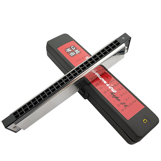 TOMBO Japan 6624P pure tone harmonica 24-hole polyphonic high-end harmonica adult beginner official flagship store A tune