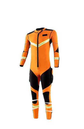 Oeny's new 3mm wetsuit for men and women, one-piece swimsuit, thickened and warm, special wetsuit for diving, quick drying, 3mm orange CR wetsuit, M55-65kg, one size fits all
