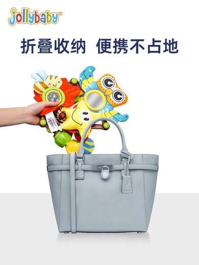 婴儿车玩具挂件床头摇铃可旋转悬挂式车载风铃新生儿宝宝推车床 魔幻丛林-考拉床绕