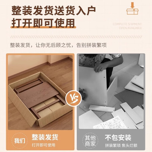 Xiqi Solid Wood Folding Desk Student Home Small Computer Desk Bedside Study Table No Installation Simple Office Desk Solid Wood Single Table Walnut Color No Installation 100cm