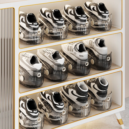 Youqin shoe rack storage artifact space-saving double-layer adjustable shoe support shoe cabinet layered partition organizer shoe storage rack