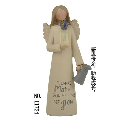 
OUOETY each piece has special meaning Original pure handmade characters cute angel desktop ornaments home decoration birthday gift lotus color 13586
